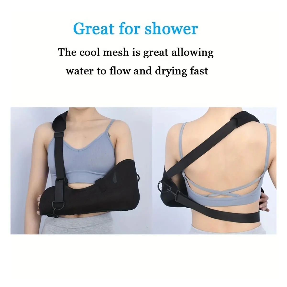 Arm Sling Adjustable Mesh Shoulder Immobilizer for Injury Broken Fractured Left Right Arm M