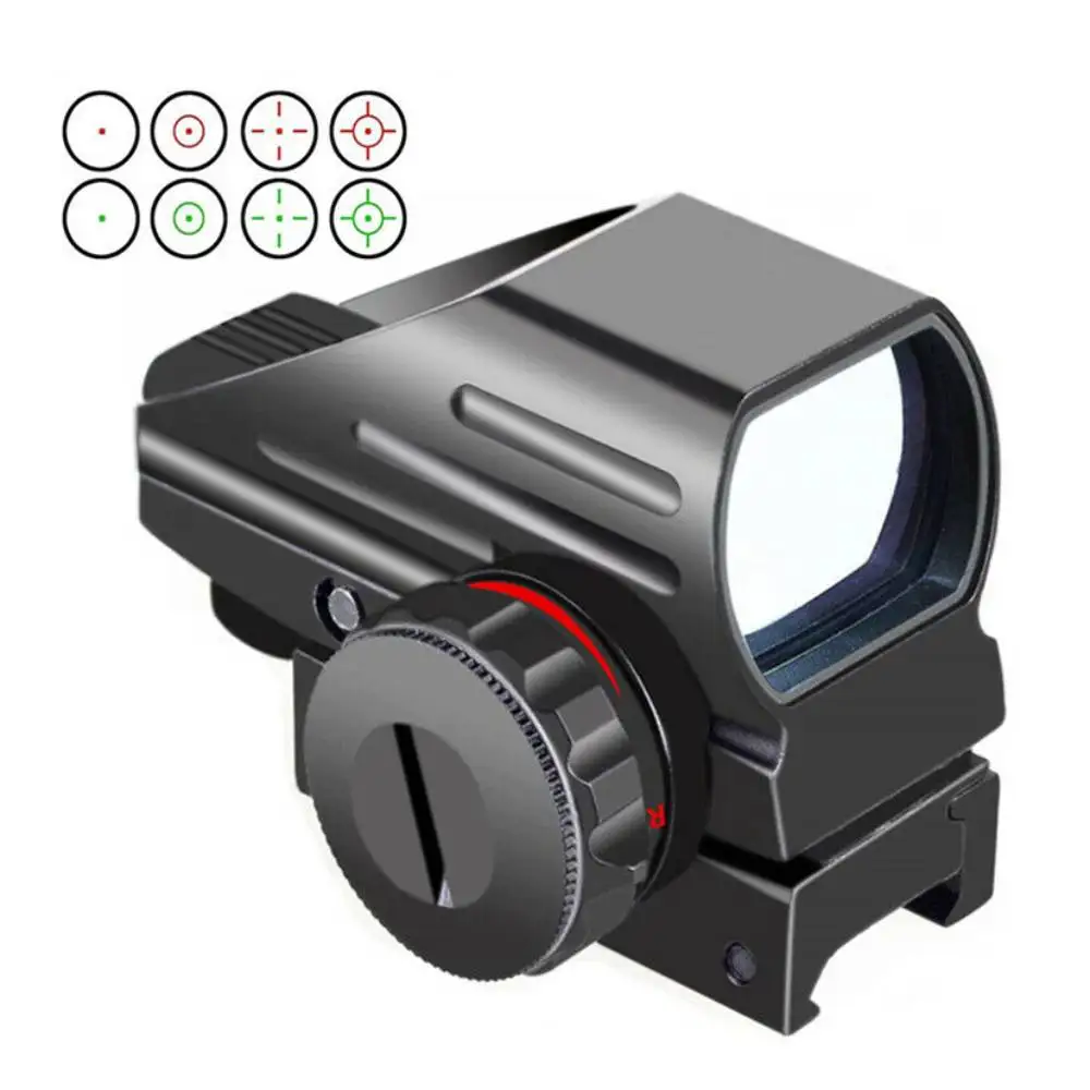 

Red Green Dot Reflex Sight Scope Tacticall Holographic 4 Reticles Picatinny Rail