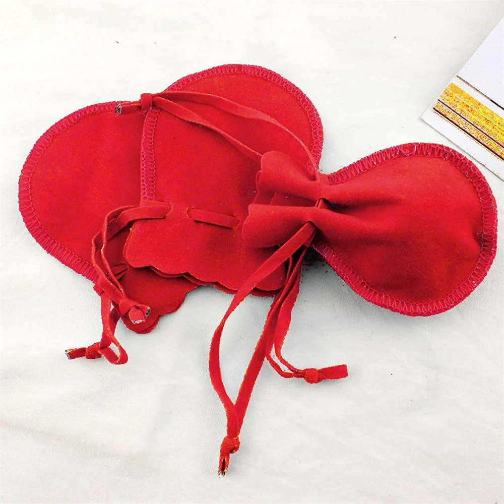 

10 шт. бархатные сумки на шнурке, ювелирные изделия, подарочные мешочки для хранения, ожерелье, браслет, серьги, наушники, часы, конфеты