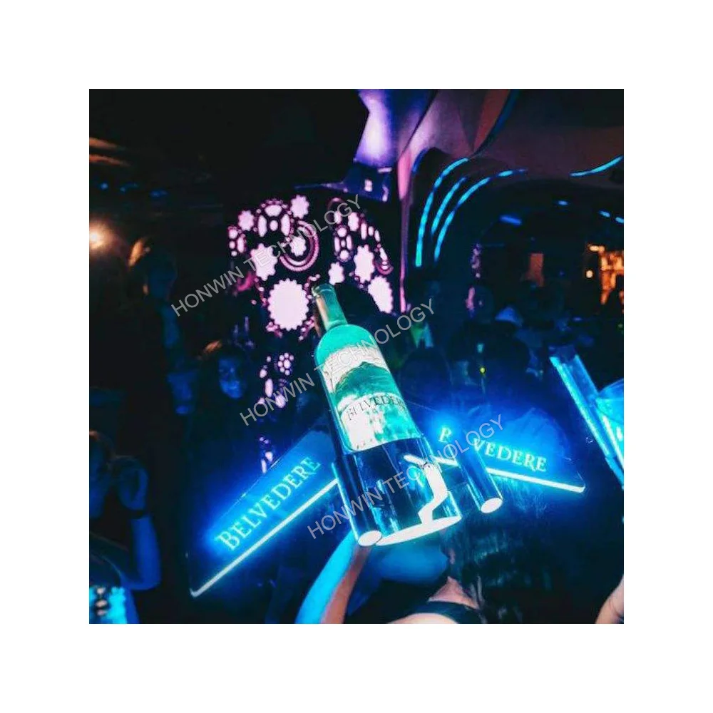 Imagem -02 - Led Belvedere Vodka Uísque Tequila Vinho Avião Avião Champanhe Foguete Garrafa Apresentador Avião Glorifier Exibição