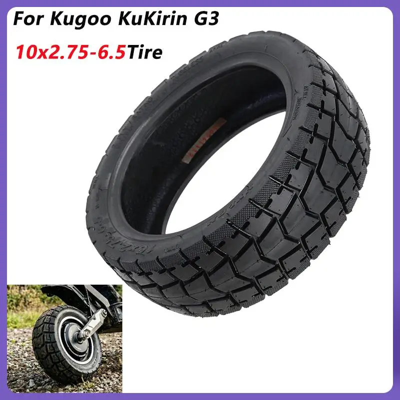 

10x2.75-6.5 Vacuum Tire for Kugoo KuKirin G3 & SmartGyro Rockway C Electric Scooters Tubeless Tire Replacement Accessories