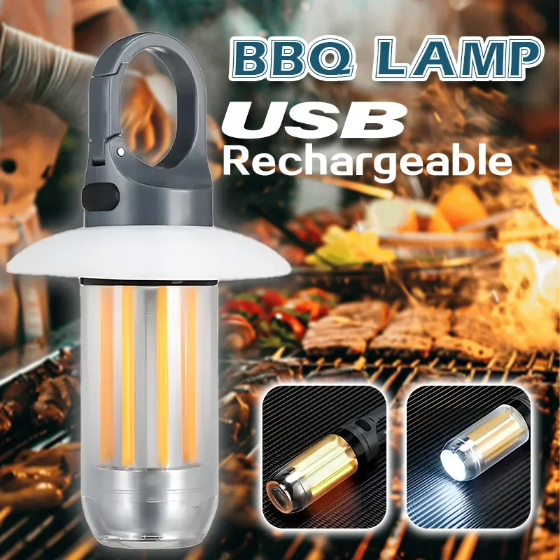 Rechargeable Camping Lantern,Multiple Light Modes,Portable Hook,Flashlight,Tent Light,Hanging Lamp,Type-C,Outdoor,Hiking,Fishing