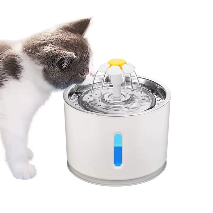 

Automatic Stainless Steel Pet Water Fountain Cat Drinking Water Dispenser