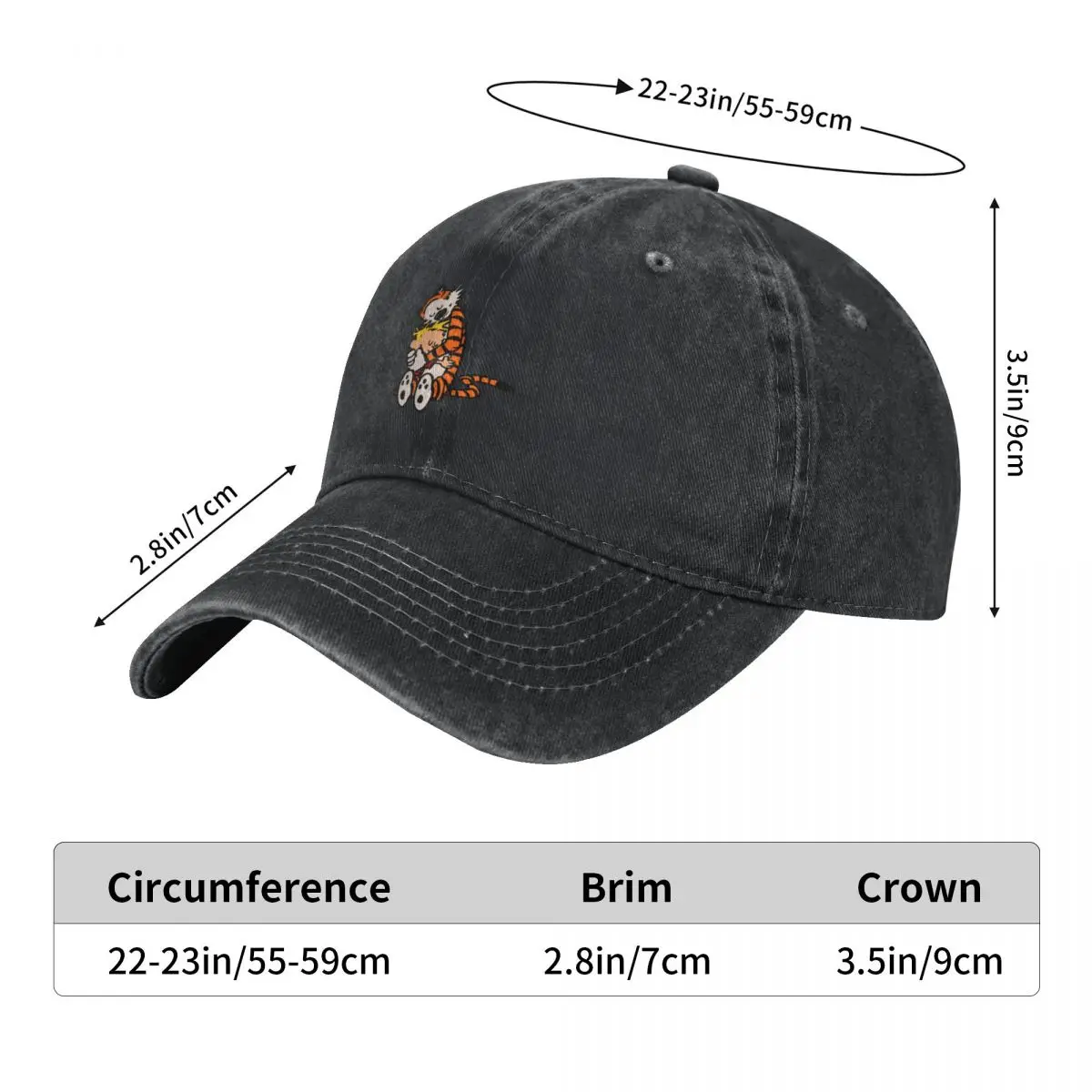 calvin and hobbes had funy hug Baseball Cap dad hat Golf Cap luxury caps Hat Luxury Brand Women Caps Men's
