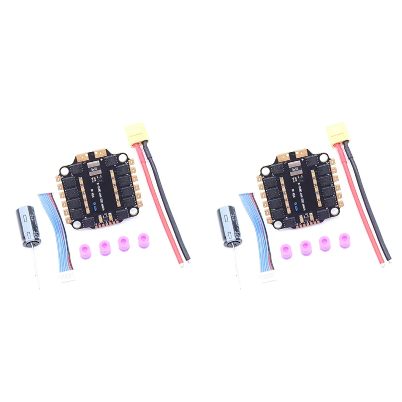 2X 4INI 60A ESC مجلس دعم 3-6S فرش السيارات دعم Dshot300 600/Multishot/Oneshot FPV UAV F4 التحكم في الطيران