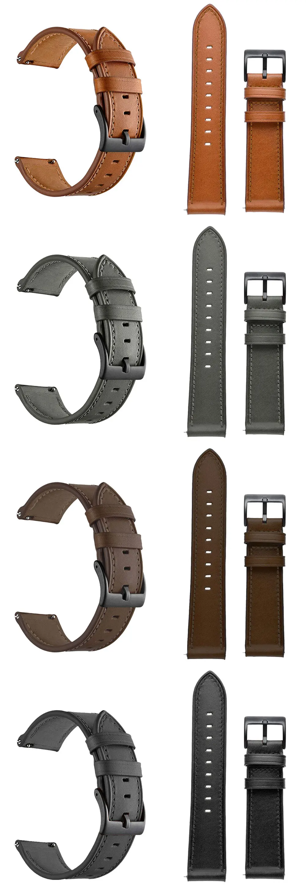22mm Leder Armband Für Amazfit GTR 47mm Handgelenk Gurt Für Xiaomi Amazfit GTR 4/3/GTR4/GTR3 Pro/2/2e Smartwatch Armband Correa – Detail 4
