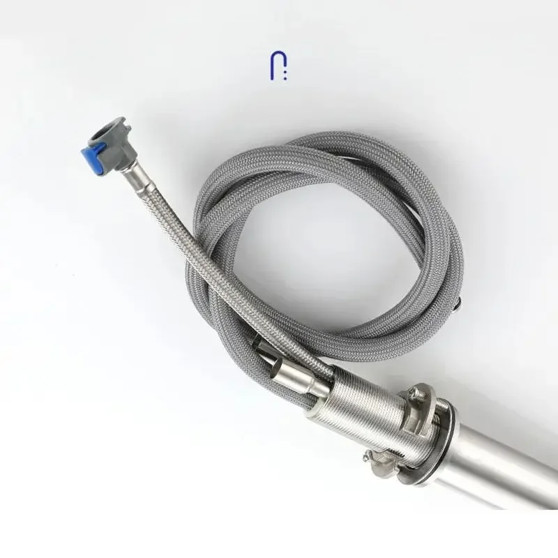 304 Stainless Steel Kitchen Pull Out Faucet 360 Rotation Cold And Hot Water Mixer Tap Single Hole Handle Kitchen Sink Tap