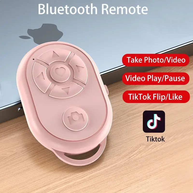 New Bluetooth Remote Video Camera Controller For iPhone Xiaomi Samsung OPPO Android Mobile Phone For Tiktok Movie Page Turning