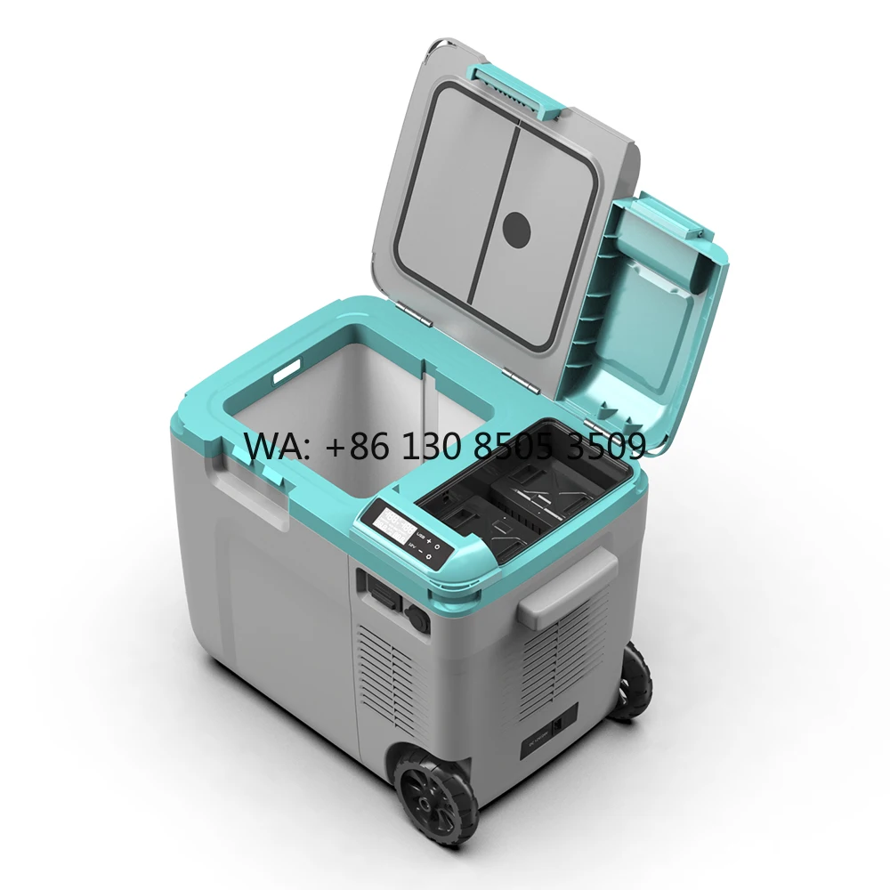 

HT Outdoor Refrigerated Vehicle 12V 24V Skincare Mini Car Fridges Car Cooler for Home Car Camping Home Garage