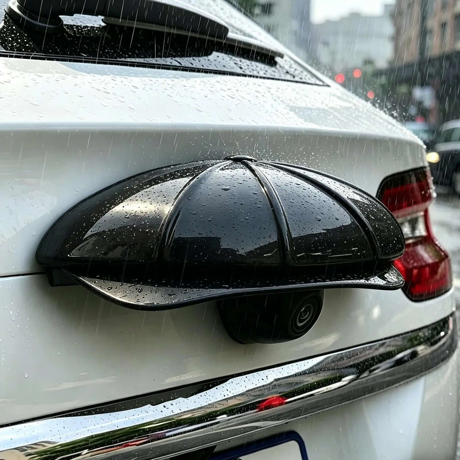Car Camera Rain Cover Hat Shape Backup Lens Protector Car Camera Cover For Road Trip Daily Commute Rainy Day Long Distance City
