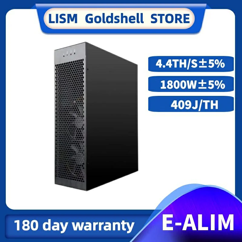 New Goldshell E-AL1M 4.4Th/s 1800W with Power Supply Asic Miner Fast Shipping ALPH Mining