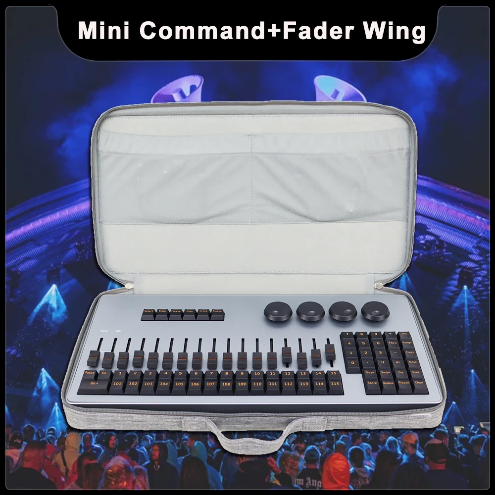 

New Mini Command Wing Fader Wing Professional Stage Equipment DMX DJ Bar Party Lighting Control Work With Moving Head Light