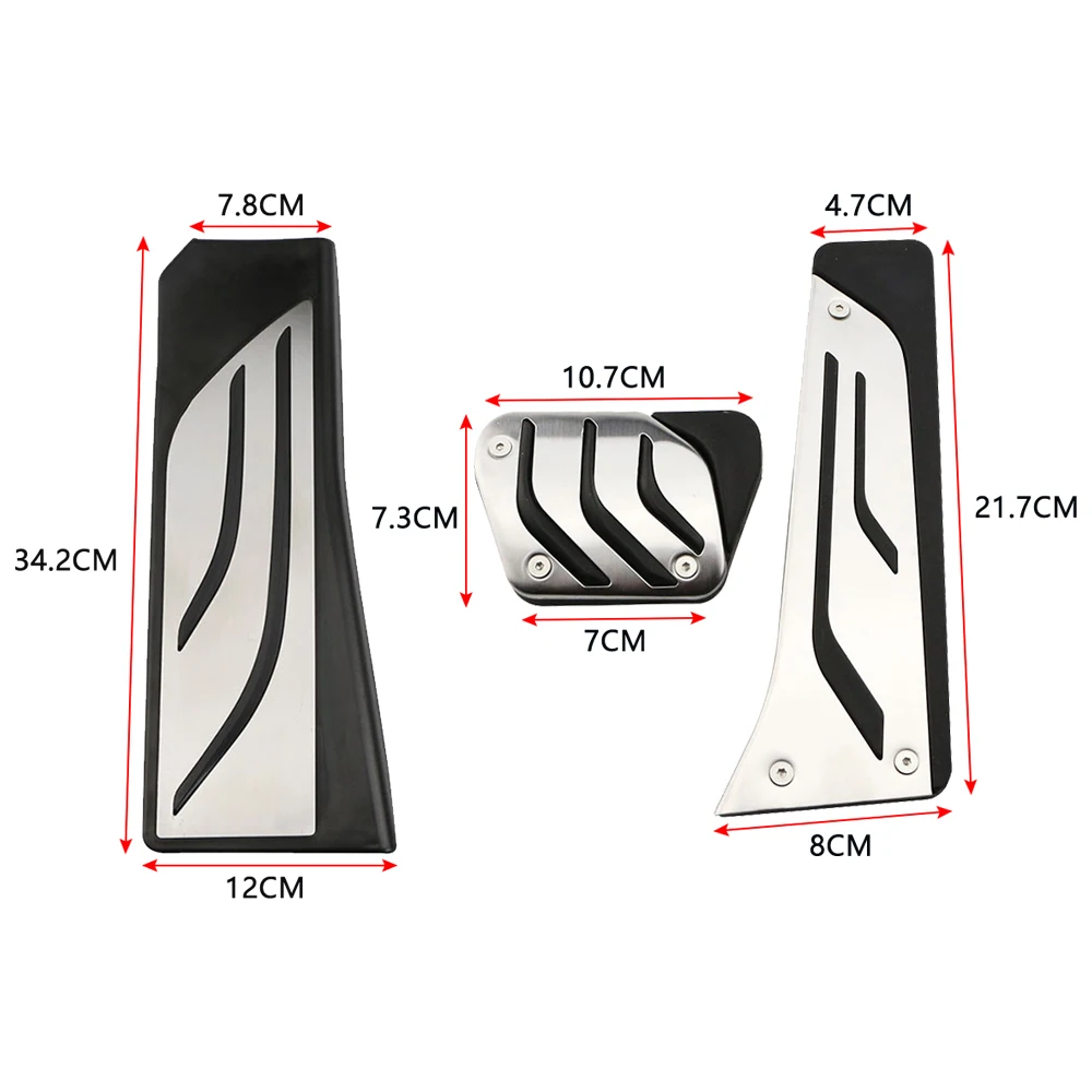 LHD Auto Pedale Für BMW M 5-Serie F10 F11 523i 528i 530i 535i 550i E65 E67 E68 F01 f02 F10 F11 F07 F12 F13 Pads Teile Abdeckung – Detail 4
