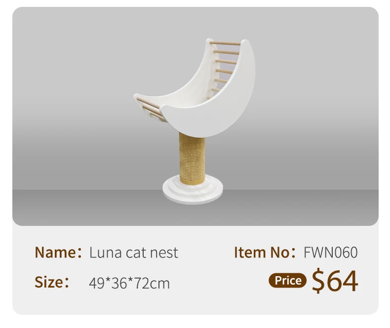 Large Cat Scratching Post Climbing Frame Tree House Modern Luxury Tower Scratching Post Cat Trees & Scratcher Wood Cat Trees