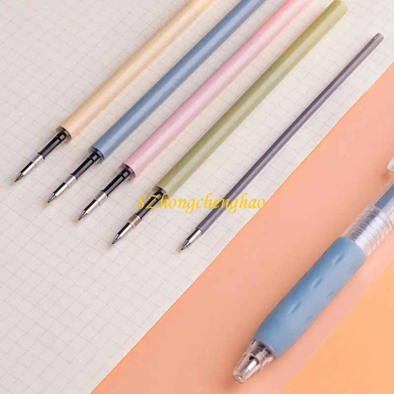 

12 шт./Установка 0,5 мм нейтральные ручки Нажмите написание ручки Втягивающие гелевые чернила ручка быстросохнутая подпись для