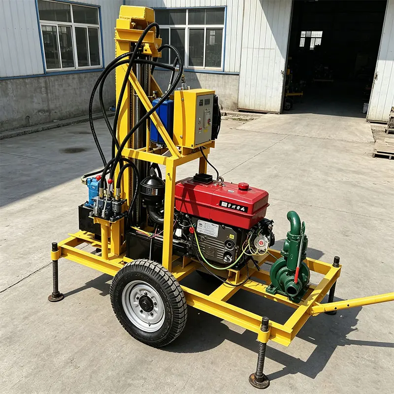 Customized Efficient Boring Rig 28HP 150M Crawler Productive Stable Output Consistent Deep Water Well Drilling Rig