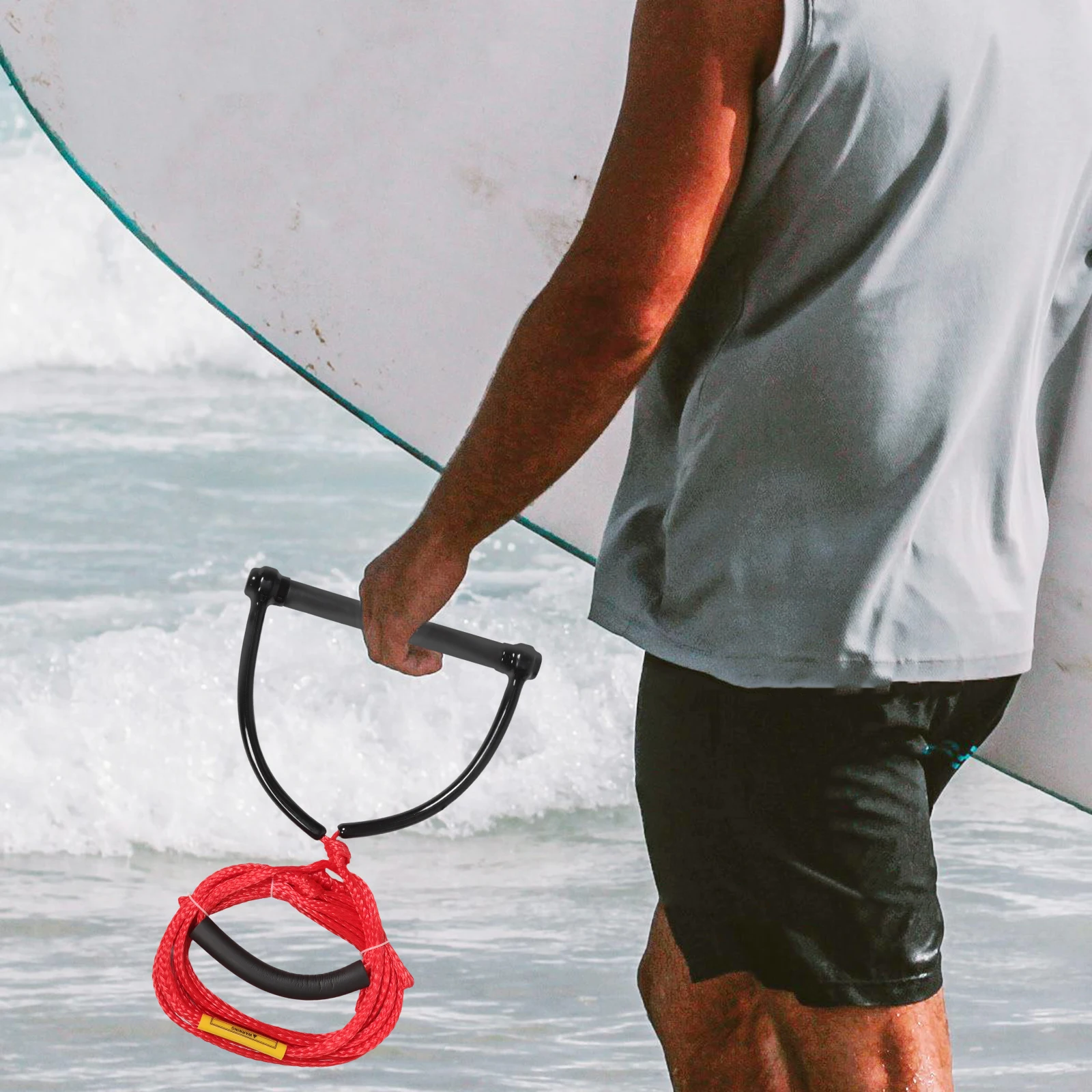 

Water Ski Rope Wear Resist Sports Activity Wakeboard Pp Child Skiing Durable Handle Design Bright Color High Abrasion Uv