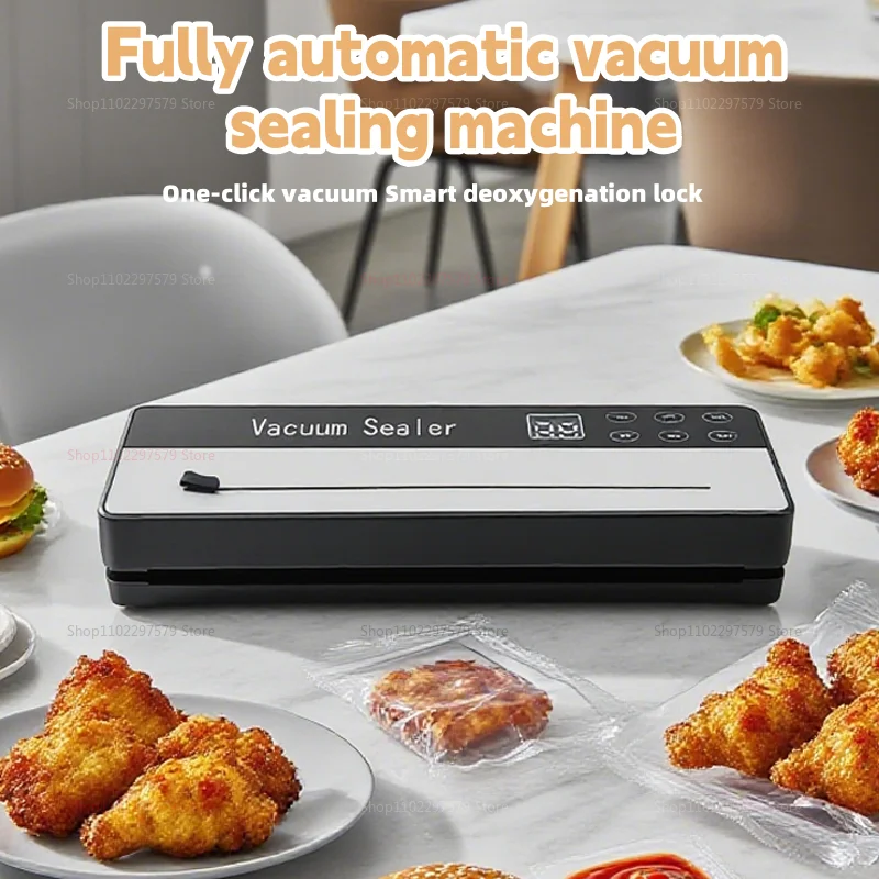 강력한 흡입력을 갖춘 진공 밀봉기, 신선 보관을 위한 식품 보호 도구, 가정용 주방을 위한 간편한 작동 밀봉 시스템