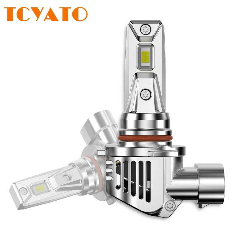 

Светодиодные автомобильные лампы TCYATO со сквозными отверстиями, белые фары дальнего и ближнего света 4300K, фары и противотуманные фары