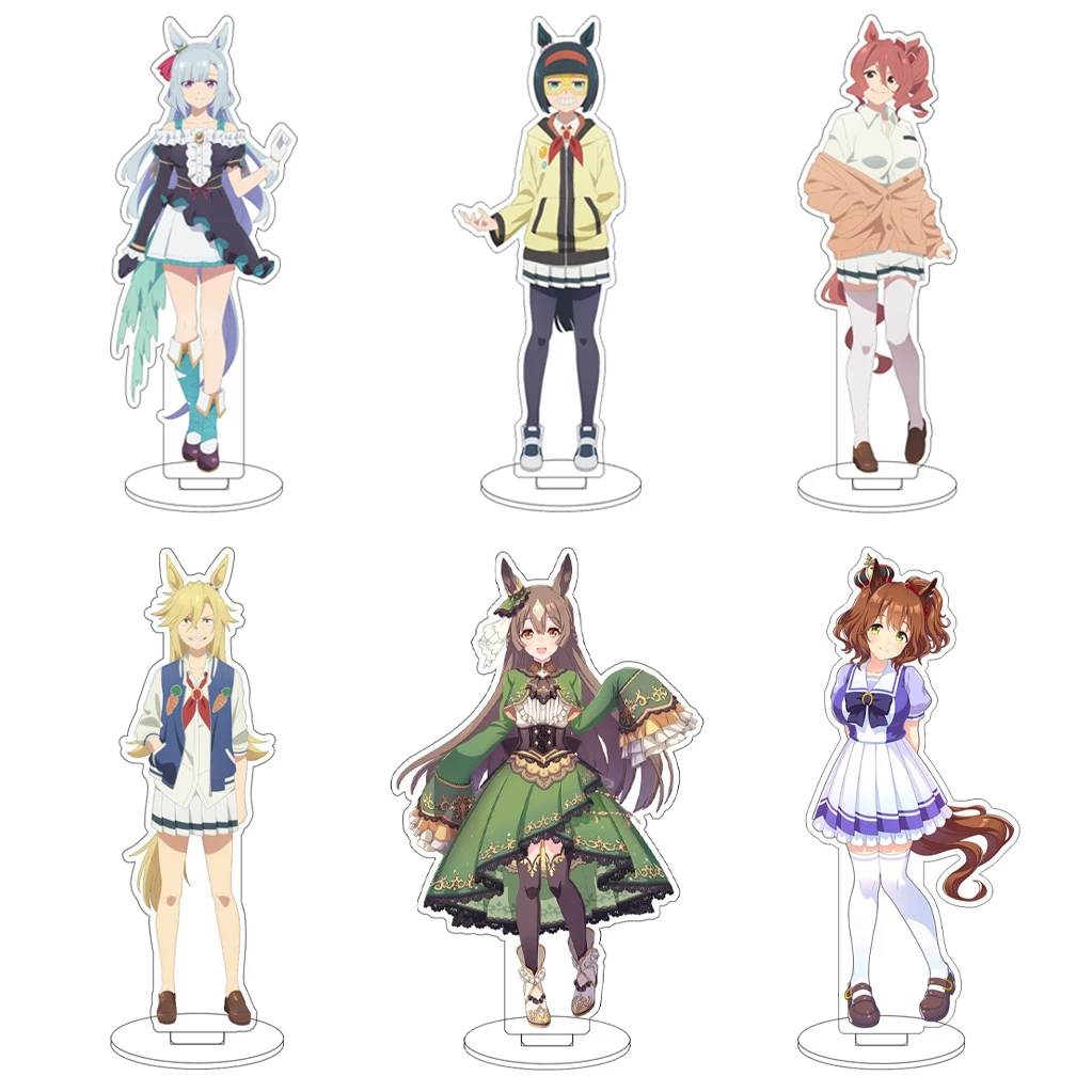 16CM Anime-Spiel Pretty Derby Dicta Striker Aston Machan Satono Diamond Mejiro Ramonu Cos Acryl-Figur Standfigur Ornamente Geschenke