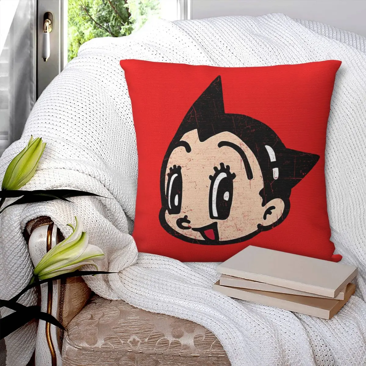 

Astro Boy - Face Pillowcase Printed Cushion Cover Sofa Waist Pillow Pillow Cover