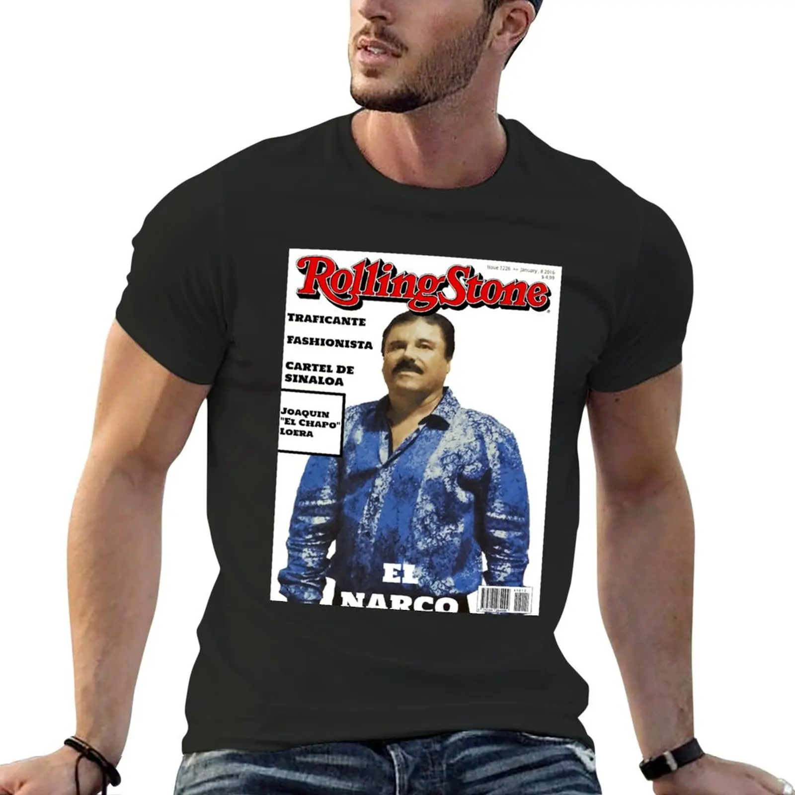 

El Chapo Fashion T-shirt plus size tops customs design your own tops boys whites plain black t shirts men