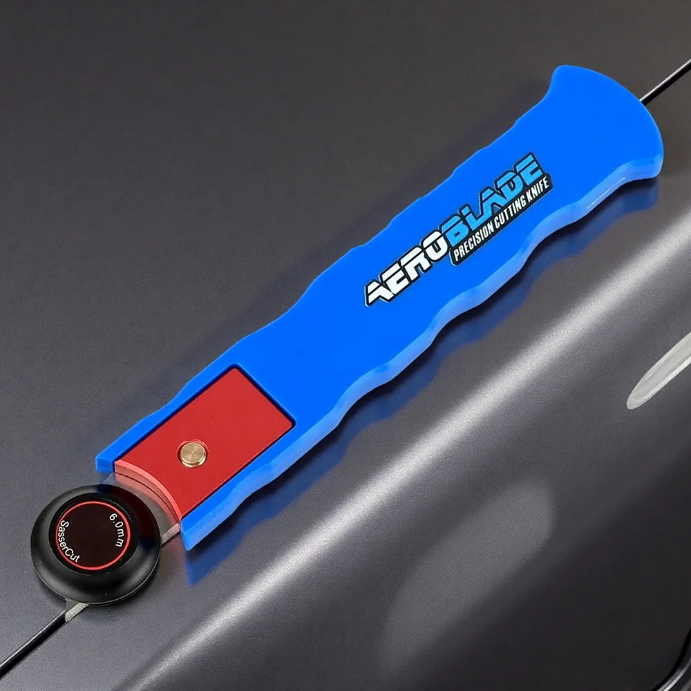 ALIWRAP-Juego de cuchillos con rodillo de corte de película de vinilo, herramienta de corte de borde de película de carbono para coche, herramientas de corte de tinte de ventana, cortador de huecos rotativo