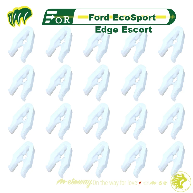 

20pcs Fixing Clips For Ford EcoSport Edge Escort Door Decorative Strip Clip Inner Handle Cover Plate Center Console Clips