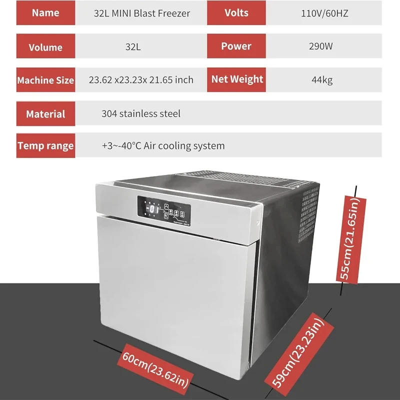 

(Sea Freight)ZZY, Low Temperature Air-Cooled Quick Freezer Sea Cucumber Fresh-Keeping Cabinet Seafood Refrigerator