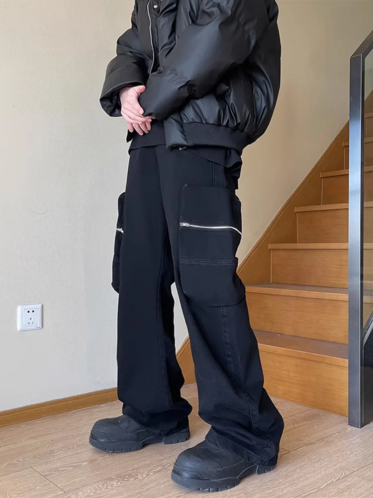 

Брюки Cleanfit в американском ретро-стиле для работы, с множеством карманов, функциональные, молодежные, повседневные, в стиле лог-кабин.