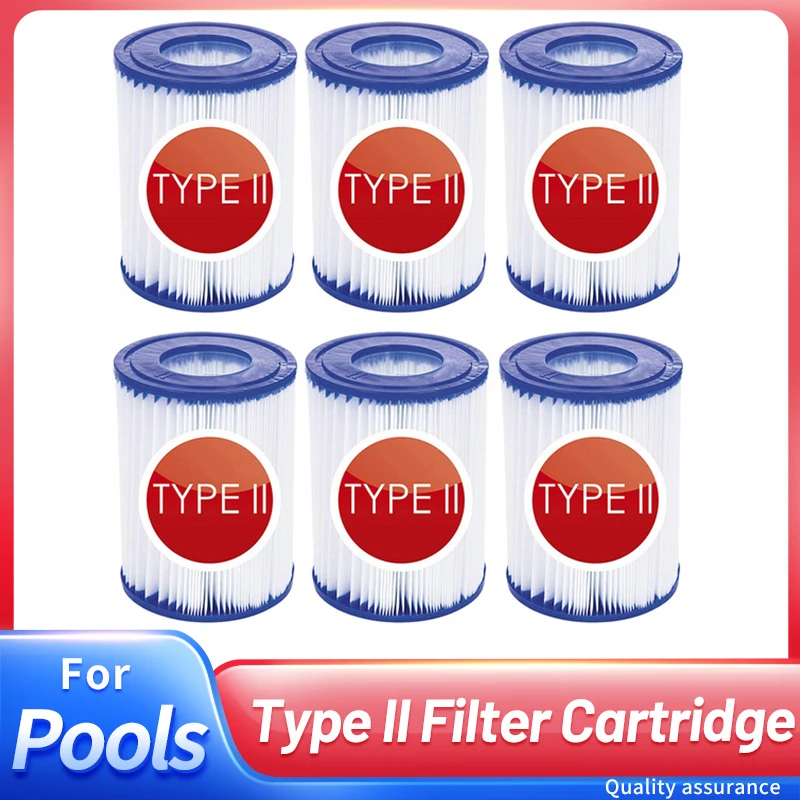 Pool-Filterkartusche für 58094 Typ II Filterpumpe für oberirdische Pools, Whirlpools, kompatibel mit Lay Z Spa Filterpumpe