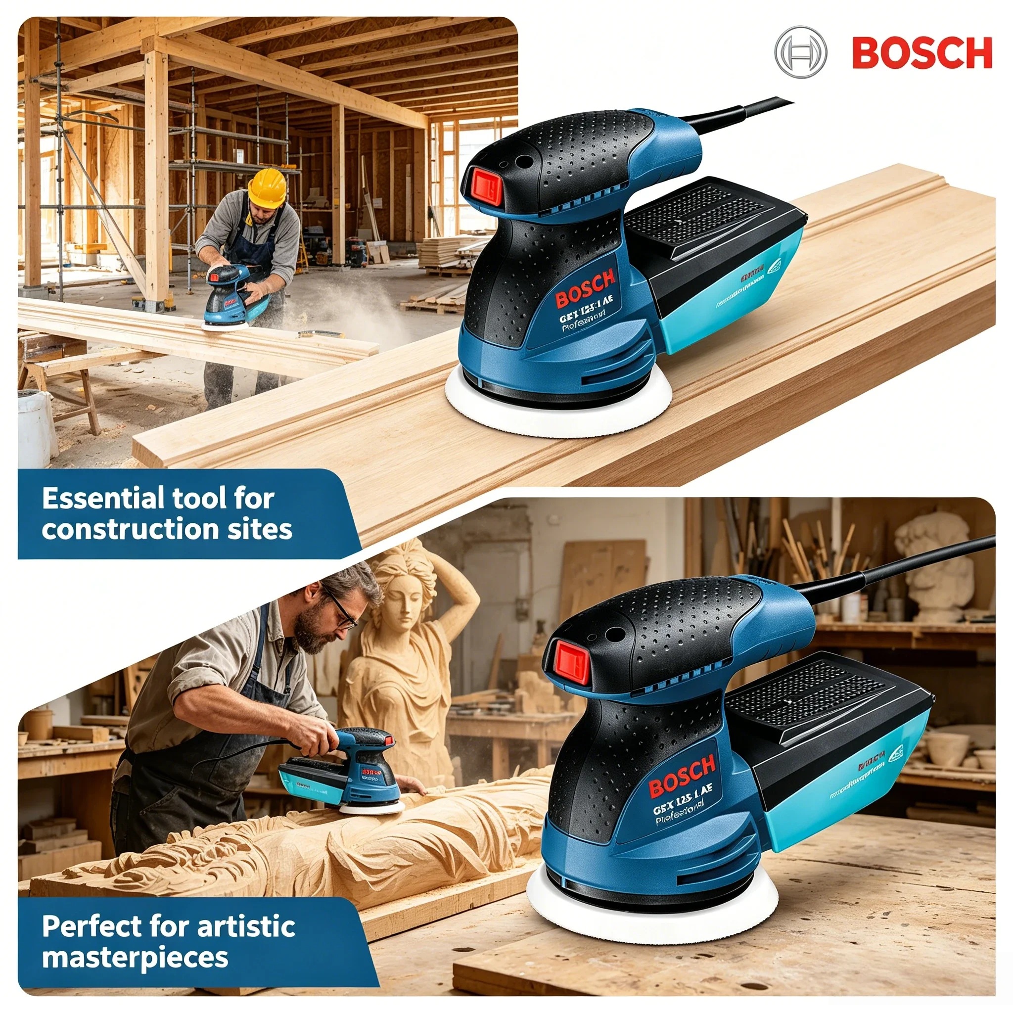 Power Tools Sander - جلاخة مدارية عشوائية BOSCH GEX 125-1AE