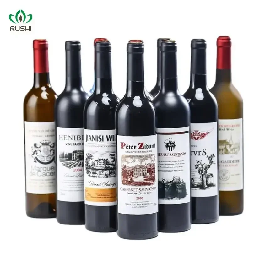 750ml Grind arenaceous Wine Bottle Empty bottles hotel wedding Wine bottle bar decoration glass Empty bottles With cover