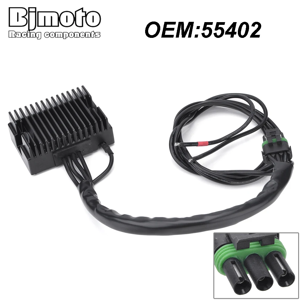 BJMOTO Regulator For Compu-Fire 40A 55402 3-Phase Charging Systems 60-3337 OEM 55402 Motorcycle 12V Voltage Regulator Rectifier