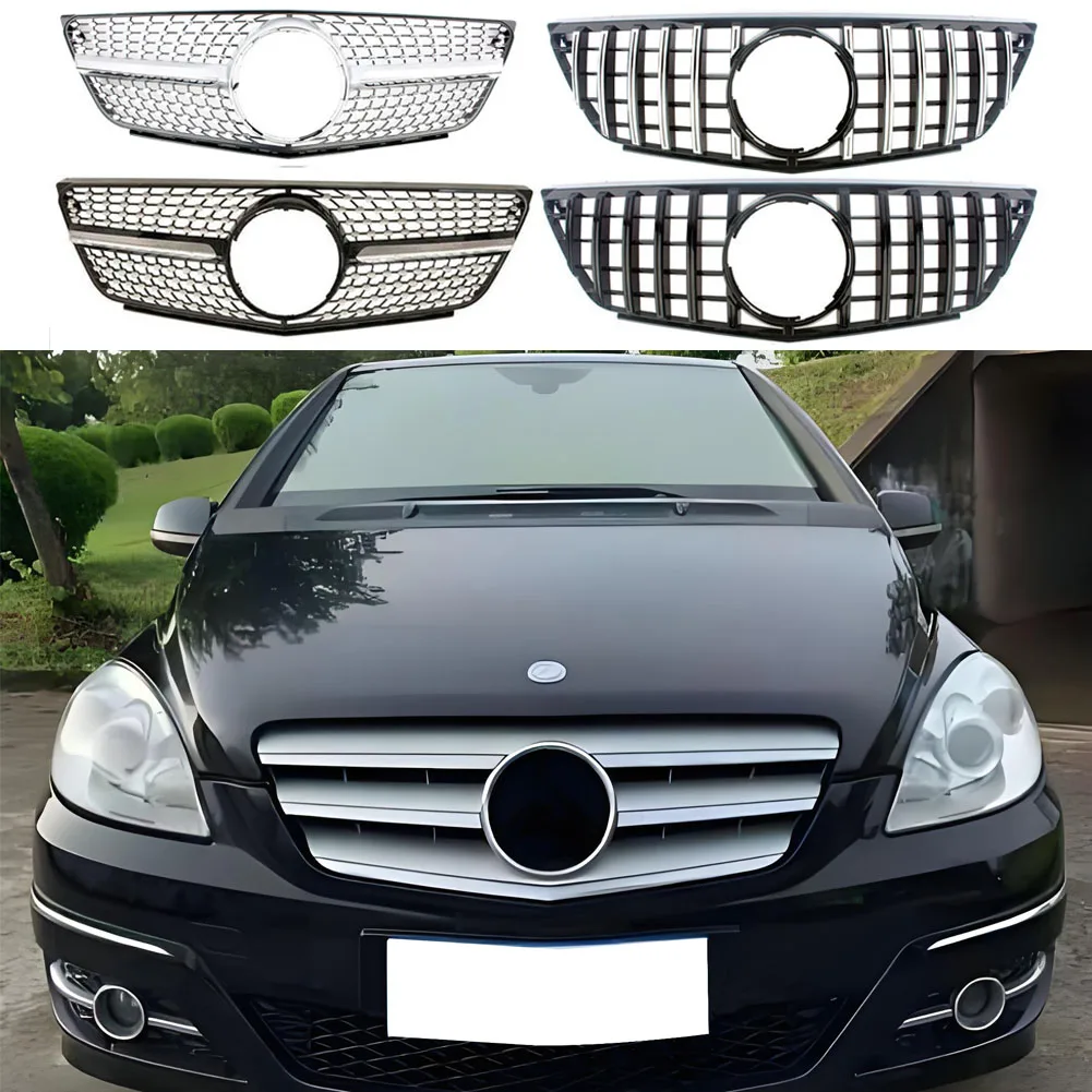 

Новый передний гриль, центральная решетка капота, вентиляционный бампер для Mercedes-Benz B-Class B150 B160 B170 180 B200 W245 2009-2011 GT Diamond