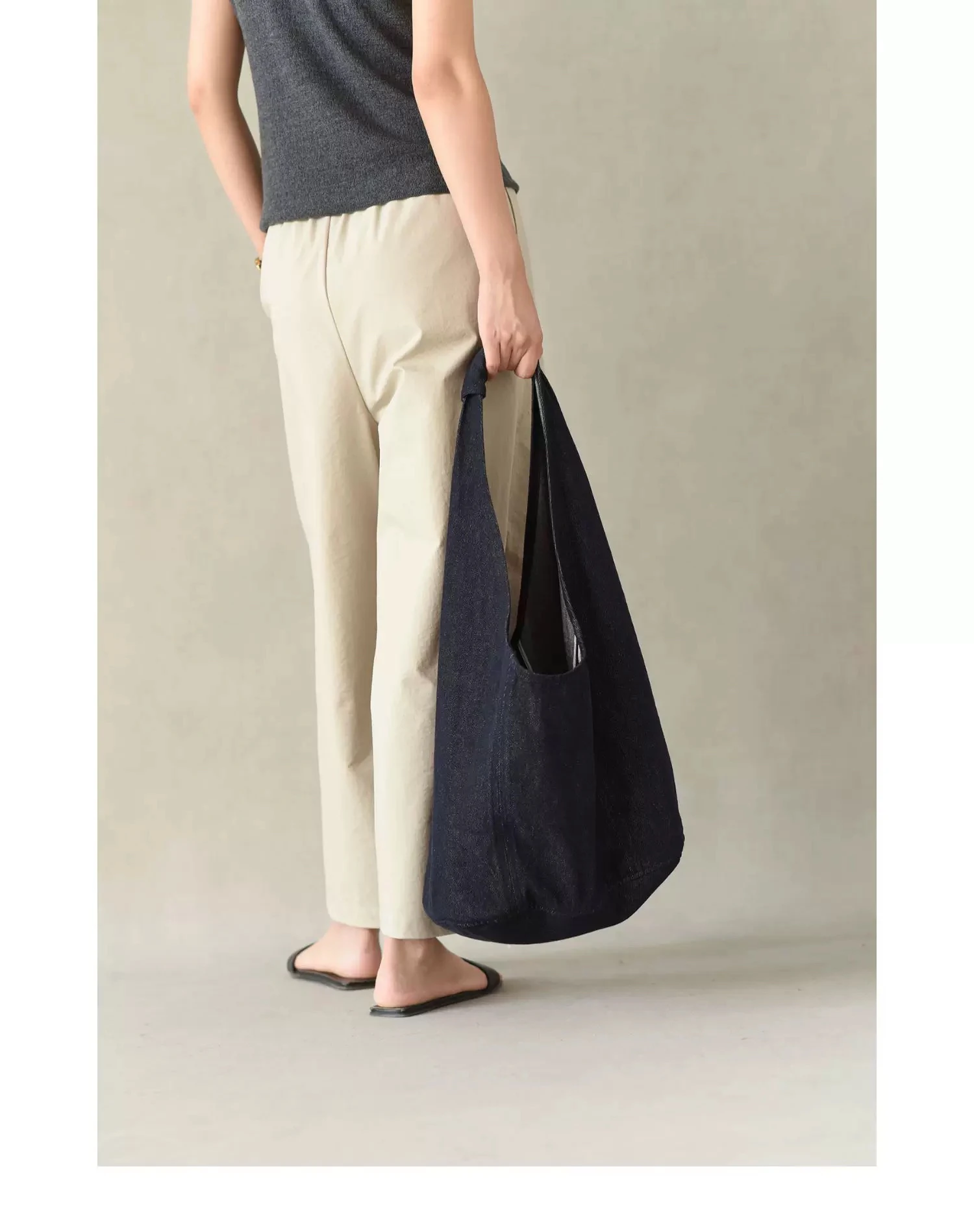 

Large Capacity Denim Hand-held Shoulder Bag Casual Large Capacity Backpack Bags