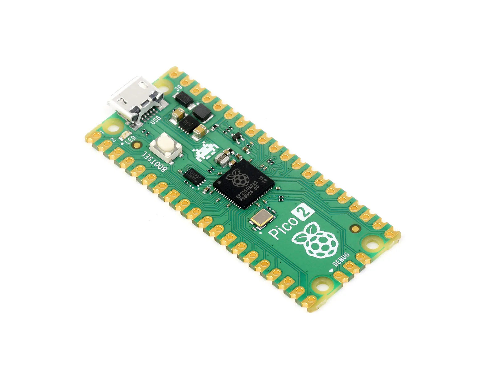 Himbeer-Pi-Pico 2-Mikrocontroller-Karte, basierend auf dem offiziellen RP2350-Chip-, Dual-Core-und Dual-Architecture-Design