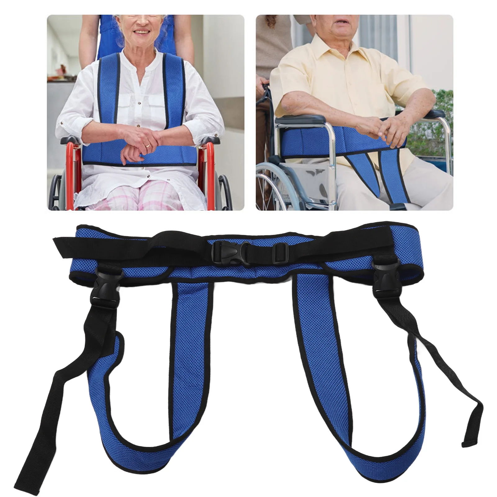 

Ремень безопасности для инвалидной коляски 360° ° Дышащий удерживающий жилет для пациентов, удерживающий пояс для инвалидной коляски пожилого возраста