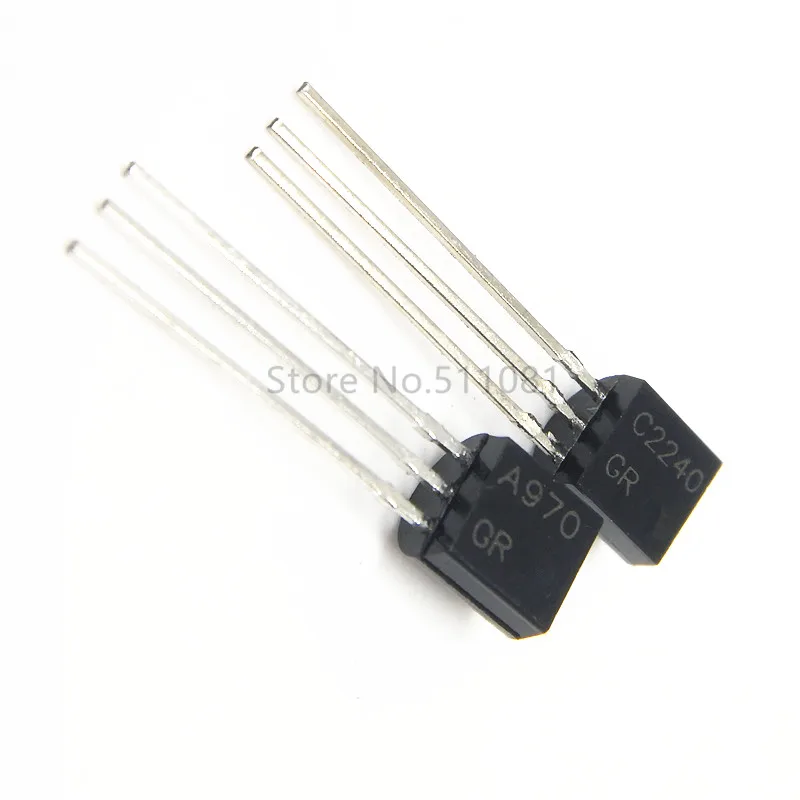 20PCS 2SA970 2SC2240 (10PCS* A970 +10PCS* C2240 ) TO-92