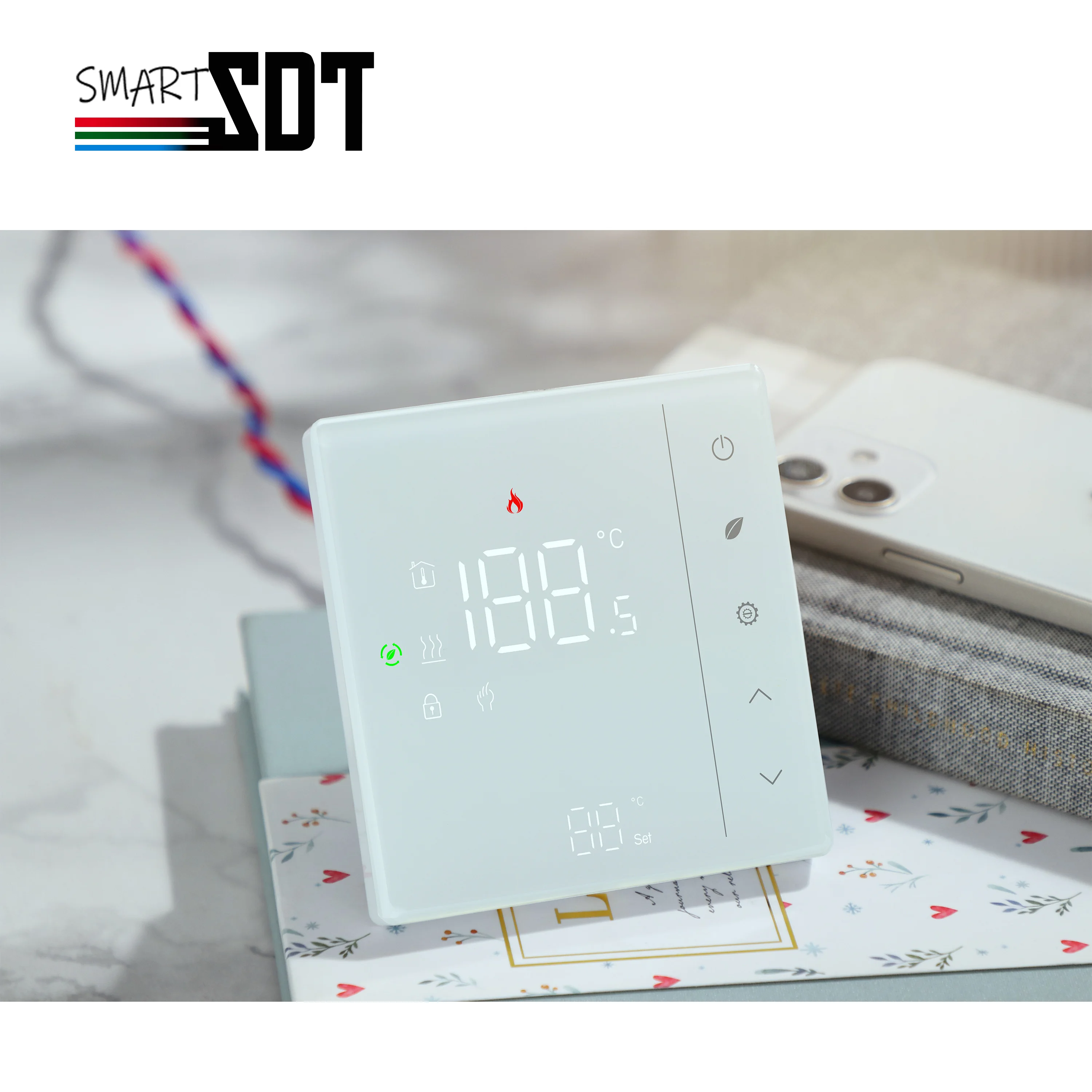 Simple Economy Engineering Heating Thermostat for Control Electrically Underfloor,Water Heating /Gas Boiler Systems By 24V 220V