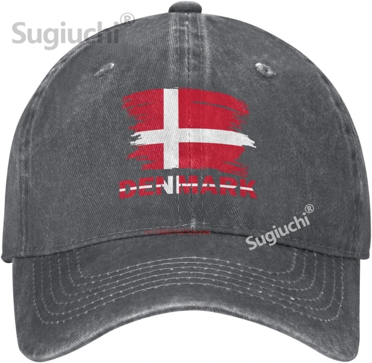 

Винтажная стильная джинсовая бейсболка с флагом Дании — регулируемая шляпа унисекс для папы с глубоким вереском