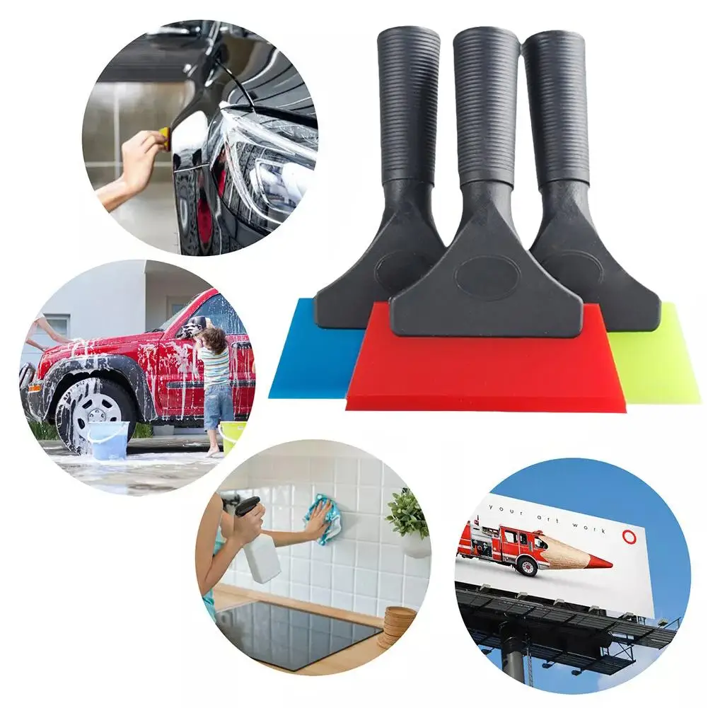 Clean Scraper Shovel Multifunction Auto Window Tints Soft Silicone Scraper Water Wiper Glass Handy Car Cleaner Tools