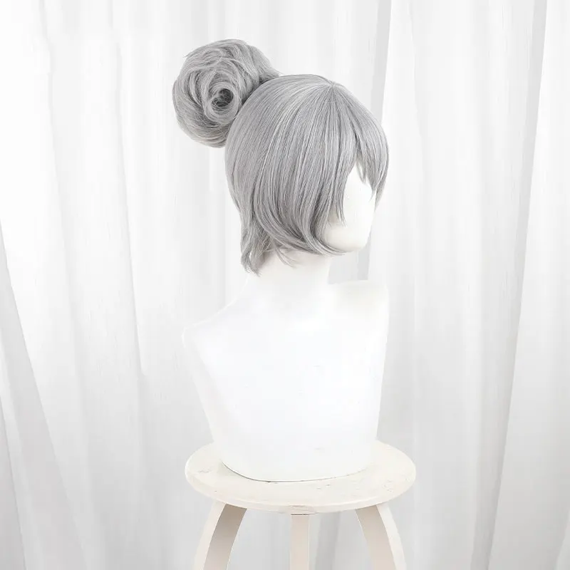 Zoo Poliziotto Judy Parrucca Cosplay Abito da festa Palla di fiori Panino Capelli grigi Adorabile coniglietto Orecchie di coniglio Fascia per le donne Halloween