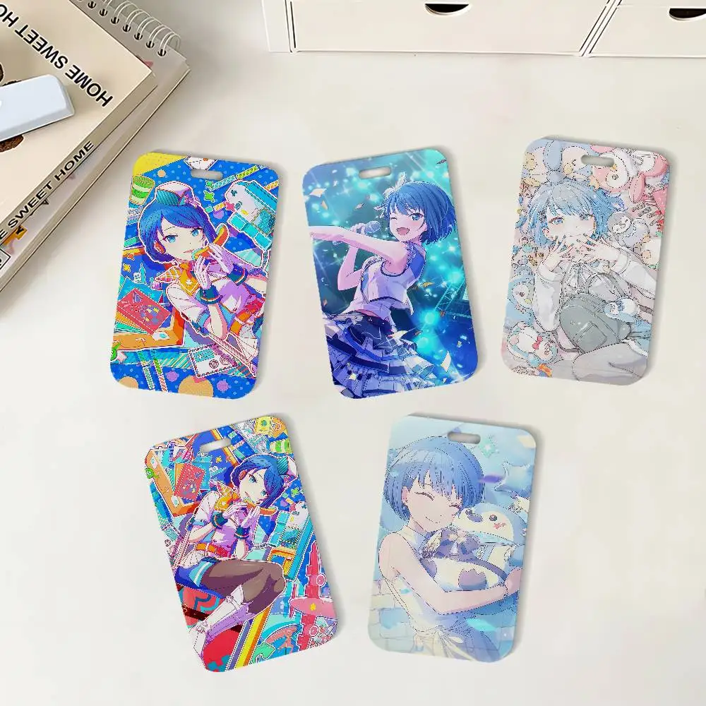 P-Project S-Sekai Haruka Kiritani ID Badge Holder With Lanyard Neck Strap For Office School Name Card Credentials Case
