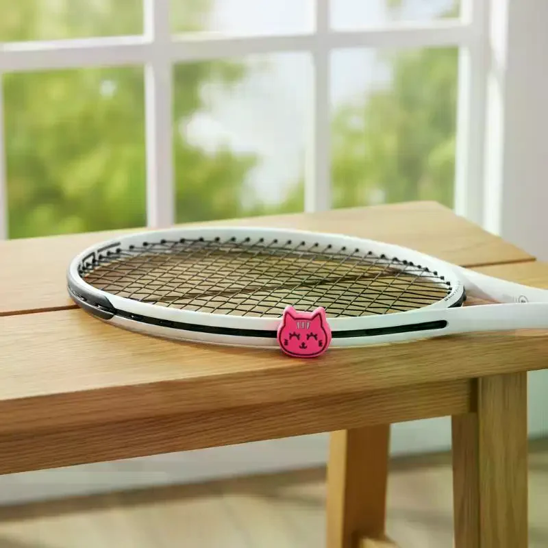 Cute Cartoon Cat Shaped Tennis Vibration Dampener Silicone Shock Absorber To Reduce Tenis Racquet Vibration Dampeners