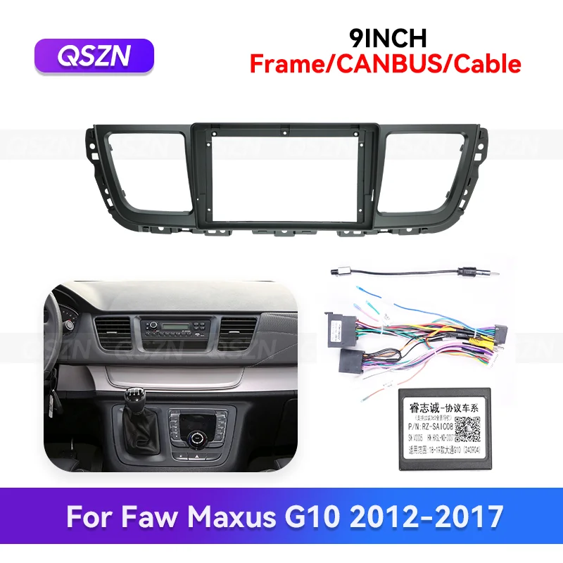 

QSZN 9-дюймовый для 2012-2017 SAIC MAXUS G10 Android автомобильный радиоприемник стерео рамка GPS MP4 мультимедийный жгут проводов Canbus Box Kit