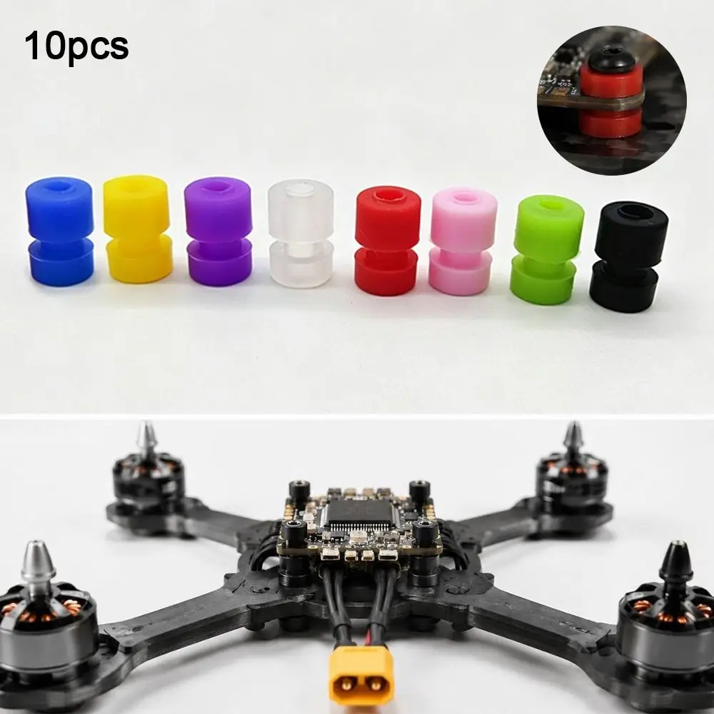 10pcs V2 Upgraded Anti Vibration Rubber Damper Balls 8 Colors M2*6.6 Soft Mount Shock Absorption Balls