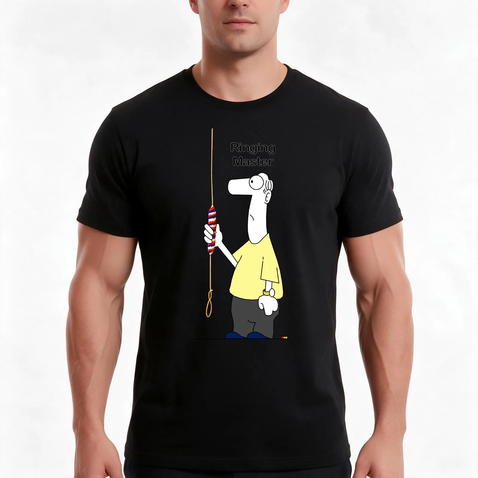 Bell Ringer Ringing Master T-Shirt, Summer Casual Cotton Tee, Oversized Streetwear Tops, Vintage Graphic Print, Unisex Men Women