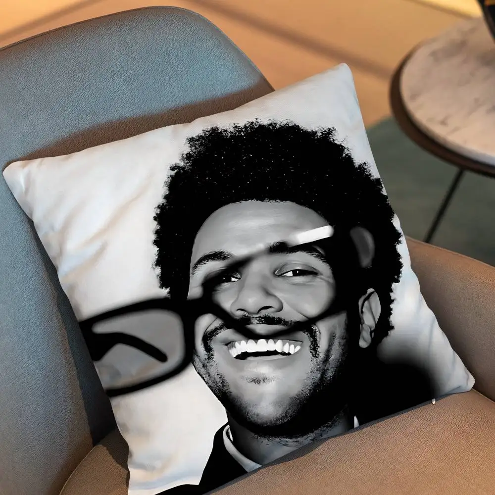 Starboy After Hours Weeknd Pillow Case Square Double-Sided Printing Short Plush Sofa Cushion Cover Bedroom Bedside Pillow