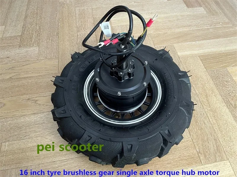 16 inch Tyre Single Axle Gear brushless Hub Motor,High Torque,Low Speed for Scooter wheelbarrow robot wheelchair phub-wbf